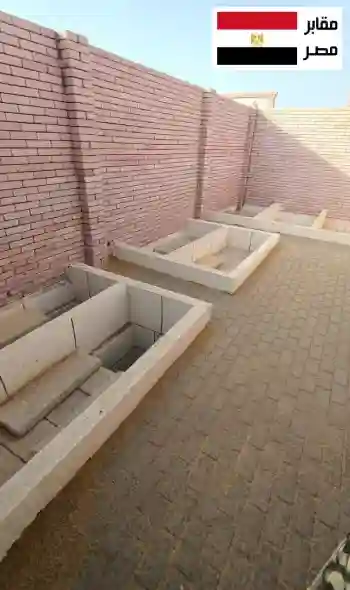مقابر للبيع بتصميم بسيط وهادئ مناسب للاستخدام العائلي